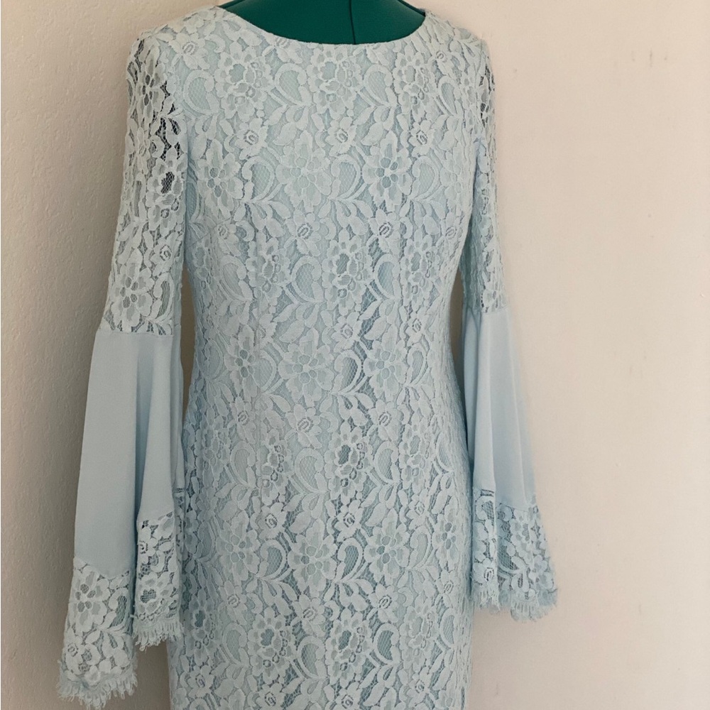 Black House White Market Lace Bell Sleeve Dress - Light Blue - Picture 2 of 5